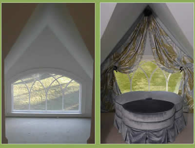 Before and After Custom Window Treatments Gallery